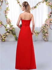 Fuchsia Simple Flowing Chiffon Prom 2019 Long Dama Dress Customized