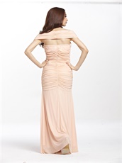 Blush Color System Nightclub Sheathy Sexy Prom Dress Elastic Chiffon