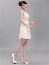 Hot Sell Beaded Homecoming Short Dress By Champagne Chiffon