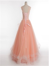 Blush Juniors Floor Length Formal Dress With Elastic Warped Hemline