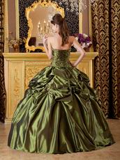 Olive Green Strapless 2014 Prom Quinceanera Dress For Sale