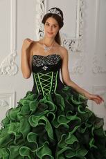 Sweetheart Sprin Green Dama Quinceanera Dress For Dsicount