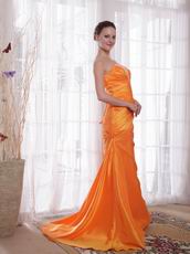 Sun Orange Column Cheap Prom Dress Internet Online Sale