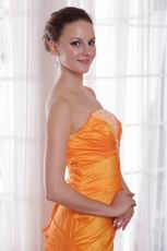 Sun Orange Column Cheap Prom Dress Internet Online Sale