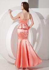 Watermelon Mermaid Sweetheart Ankle-length Prom Dress Petite