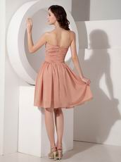 Amazon Hot sell Simple Top Designer Bridal Bridesmaid Dress In Light Orange