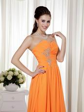 Tropical Orange Sweetheart Long A Prom Dress Website