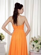 Tropical Orange Sweetheart Long A Prom Dress Website