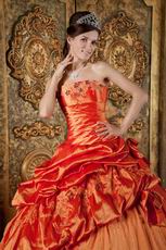 Nice Orange Red Dress To Quinceanera Wear In Maryland