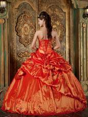 Nice Orange Red Dress To Quinceanera Wear In Maryland