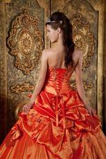 Nice Orange Red Dress To Quinceanera Wear In Maryland