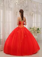 Sweetheart Style Scarlet Tulle Latest Bat Bitzvah Dress For Girl