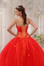 Sweetheart Style Scarlet Tulle Latest Bat Bitzvah Dress For Girl