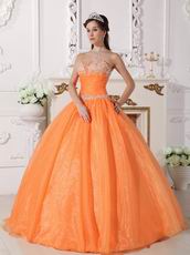 Cheap Sweetheart Orange Buy Dress To Quinceanera Party