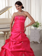 Custom Made Designer Your Own Hot Pink Quinceanera Dress With Pick-ups Like Princess