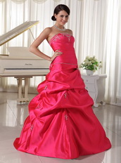 Custom Made Designer Your Own Hot Pink Quinceanera Dress With Pick-ups Like Princess