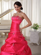 Custom Made Designer Your Own Hot Pink Quinceanera Dress With Pick-ups Like Princess