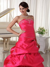 Custom Made Designer Your Own Hot Pink Quinceanera Dress With Pick-ups Like Princess