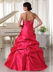 Custom Made Designer Your Own Hot Pink Quinceanera Dress With Pick-ups Like Princess