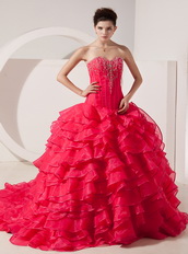 Best Fuchsia Organza Prom Dress For 2014 Junior Girl Wear Like Princess