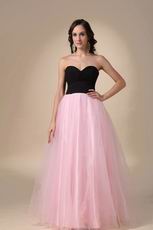 Black And Pink Floor Length Skirt Best Deals Prom Dress