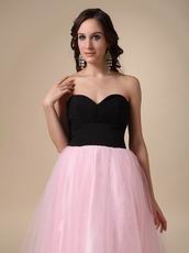 Black And Pink Floor Length Skirt Best Deals Prom Dress