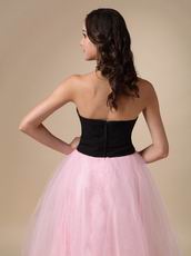 Black And Pink Floor Length Skirt Best Deals Prom Dress