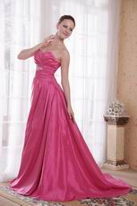 Sweetheart Deep Pink Prom Dress 2014 Prom Party Wear