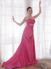 Sweetheart Deep Pink Prom Dress 2014 Prom Party Wear