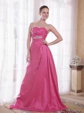 Sweetheart Deep Pink Prom Dress 2014 Prom Party Wear