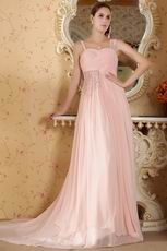Straps Sweetheart Baby Pink Prom Dresses By 2014 Designers