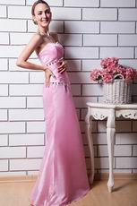 Affordable Pink Taffeta Formal Evening Dress Slim