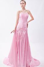 Cute Sweetheart Pink Taffeta Wholesale Prom Dress China