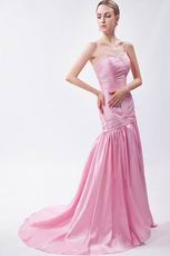 Cute Sweetheart Pink Taffeta Wholesale Prom Dress China