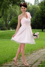 Inexpensive Baby Pink Bridal Party Bridesmaid Wear