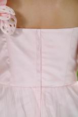 Inexpensive Baby Pink Bridal Party Bridesmaid Wear