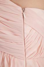 New Coming Straps Empire Waist Pink Chiffon Maternity Prom Dress