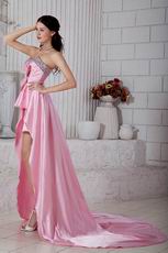 Unique Sweetheart Neck Crystal Pink Cocktail Party Dress