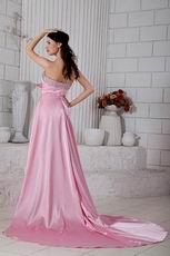 Unique Sweetheart Neck Crystal Pink Cocktail Party Dress