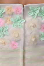 Lovely Multi Color Applique Flowers Sweet 16 Dress Discount