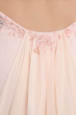 Beautiful Straps Cross Back Seashell Chiffon Prom Dresses