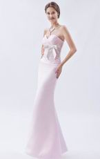 Pretty Sweetheart Sheath Silhouette Misty Rose Prom Dress Petite
