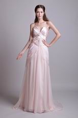 V-Shaped Strapless Baby Pink Prom Dress For Sale In Wisconsin