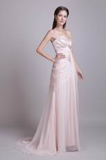 V-Shaped Strapless Baby Pink Prom Dress For Sale In Wisconsin