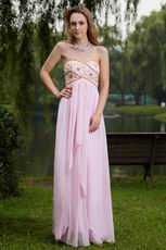 Baby Pink Empire Waist Skirt Cache Maternity Prom Dress