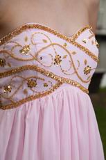 Baby Pink Empire Waist Skirt Cache Maternity Prom Dress