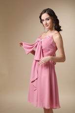 Pink Spaghetti Straps Wholesale Homecoming Dresses