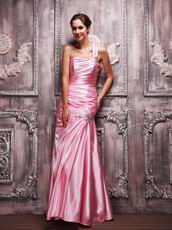 Fuchsia Taffeta Evening Dresses UK With One Shoulder