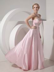 Strapless Baby Pink 2014 Prom Party Dress For Cheap