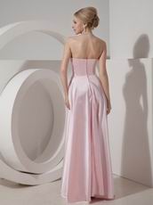 Strapless Baby Pink 2014 Prom Party Dress For Cheap